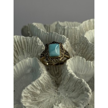 925 Sterling Silver Bbj Larimar Ring Size 5