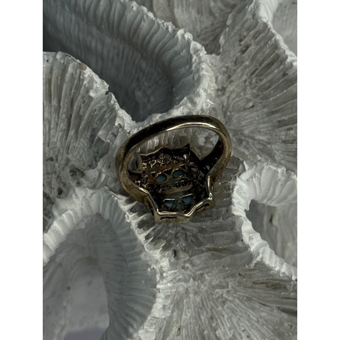 925 Sterling Silver Bbj Larimar Ring Size 5