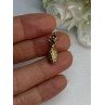 14K YELLOW GOLD PINEAPPLE PENDANT LENGTH 0.85