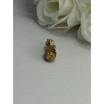 14K YELLOW GOLD PINEAPPLE PENDANT LENGTH 0.85
