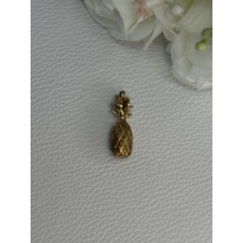 14K YELLOW GOLD PINEAPPLE PENDANT LENGTH 0.85