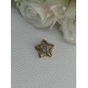 10K YELLOW GOLD DIAMOND STAR PENDANT LENGTH 0.50 INCH