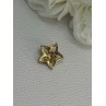 10K YELLOW GOLD DIAMOND STAR PENDANT LENGTH 0.50 INCH