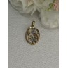 10K YELLOW GOLD DIAMONDS FLOWERS PENDANT LENGTH 0.95 INCH