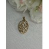 10K YELLOW GOLD DIAMONDS FLOWERS PENDANT LENGTH 0.95 INCH