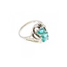 925 STERLING SILVER TOPAZ RING SIZE 9.25