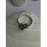 925 Sterling Silver Peridot Heart & Beryl Ring Size 8