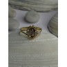 925 Sterling Silver Gold Plated Virgin Mary Ring Size 9