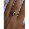 925 Sterling Silver Gold Plated Virgin Mary Ring Size 9