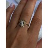925 Sterling Silver Gold Plated Virgin Mary Ring Size 9