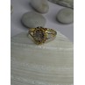 925 Sterling Silver Gold Plated Virgin Mary Ring Size 9