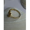 925 Sterling Silver Gold Plated Virgin Mary Ring Size 9