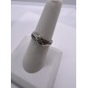 925 Sterling Silver Colorless Sapphire Ring Size 7