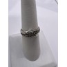 925 Sterling Silver Colorless Sapphire Ring Size 7