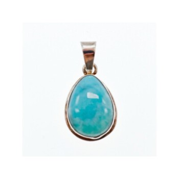925 Sterling Silver Larimar Pendant