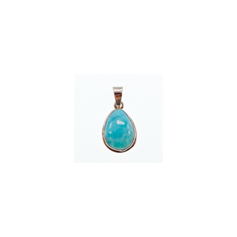 925 Sterling Silver Larimar Pendant