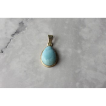 925 Sterling Silver Larimar Pendant