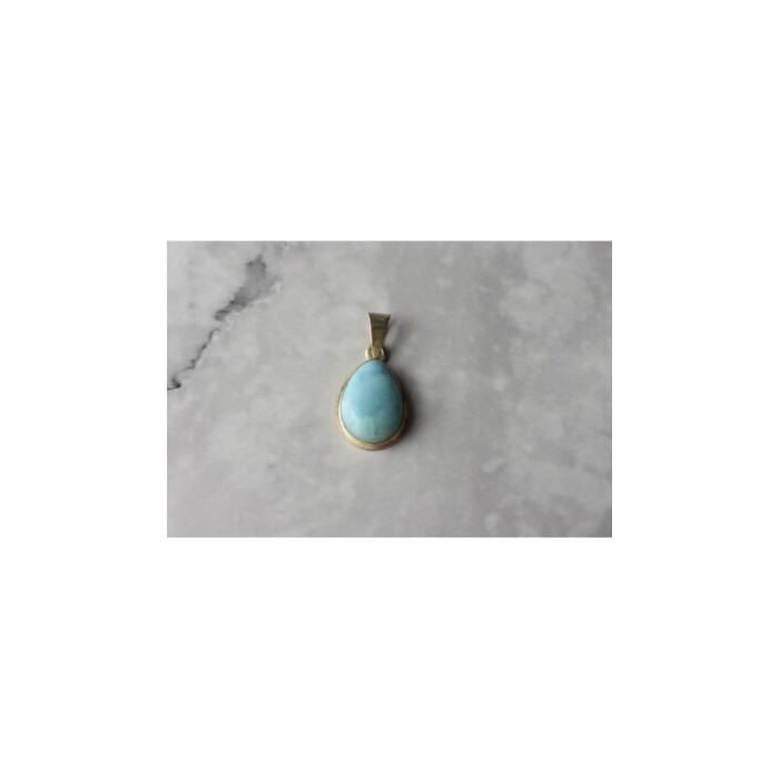925 Sterling Silver Larimar Pendant