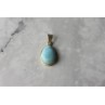 925 Sterling Silver Larimar Pendant