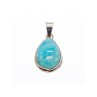 925 Sterling Silver Larimar Pendant