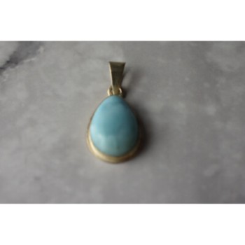 925 Sterling Silver Larimar Pendant