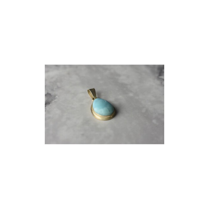 925 Sterling Silver Larimar Pendant