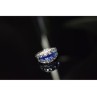 925 Sterling Silver Blue Topaz Ring Size 7.5