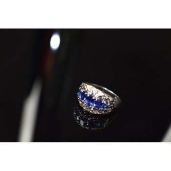 925 Sterling Silver Blue Topaz Ring Size 7.5