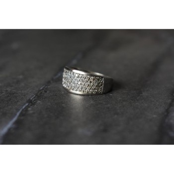 925 Sterling Silver CZ Ring Size 8