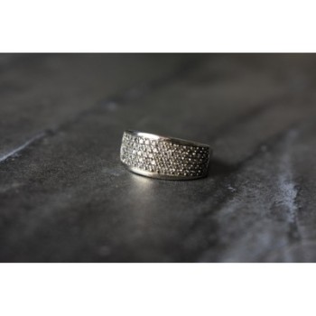 925 Sterling Silver CZ Ring Size 8