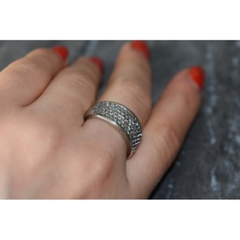 925 Sterling Silver CZ Ring Size 8