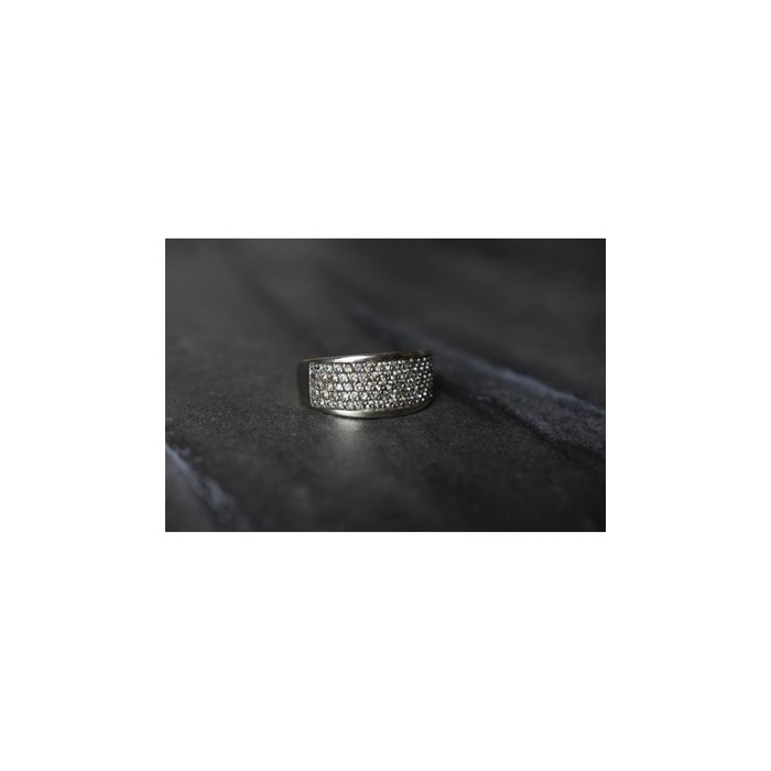 925 Sterling Silver CZ Ring Size 8