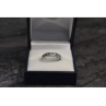925 Sterling Silver CZ Band Ring Size 8