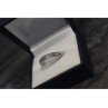 925 Sterling Silver CZ Band Ring Size 8