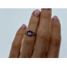 925 Sterling Silver Amethyst Openwork Ring Size 5.5