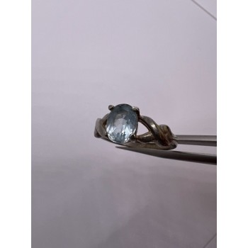 925 Sterling Silver Topaz Ring Size 6.5