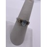 925 Sterling Silver Topaz Ring Size 6.5