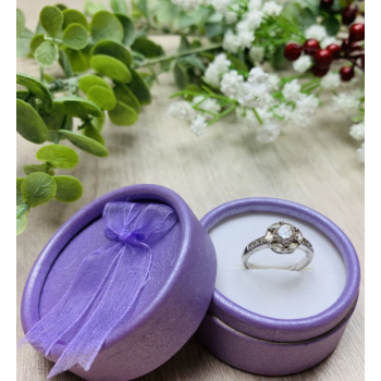 925 Sterling Silver Clear Quartz Ring Size 6.5