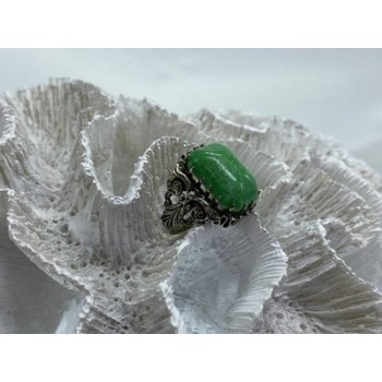 Vintage 925 Sterling Silver Jasper Ring Size 7