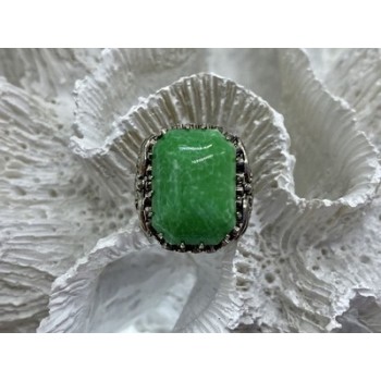 Vintage 925 Sterling Silver Jasper Ring Size 7