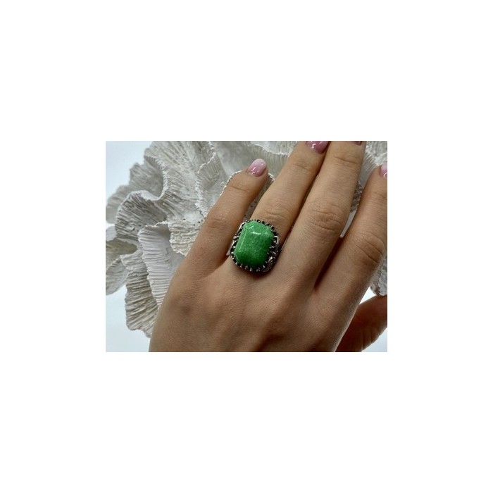 Vintage 925 Sterling Silver Jasper Ring Size 7