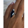 Vintage 925 Sterling Silver Hematite Ring Size 6.5