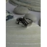 925 Sterling Silver Dolphin Diamond Ring Size 7
