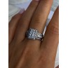 925 Sterling Silver Cz Ring Size 9