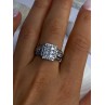 925 Sterling Silver Cz Ring Size 9