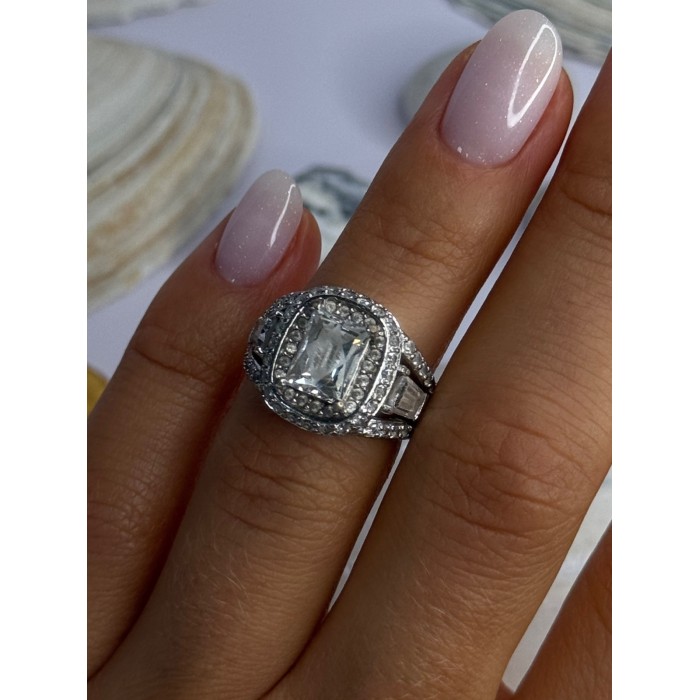 Tycoon 925 Sterling Silver Cz Ring Size 5