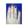 925 Sterling Silver CZ Ring Size 6.5