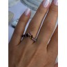 Beautiful Design 925 Sterling Silver Multi Color Spinel Ring Size 8