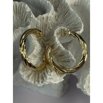 Gold Plated Earrings Length 1.25 Inch