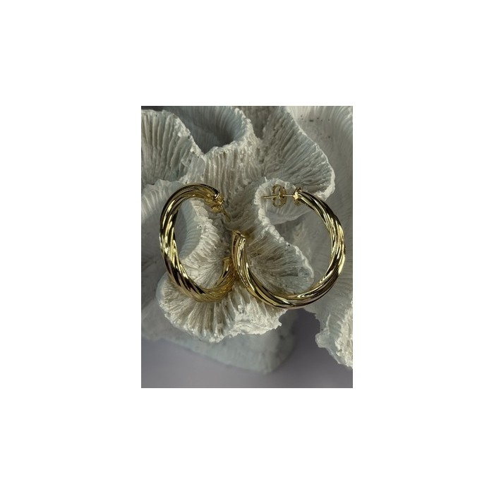 Gold Plated Earrings Length 1.25 Inch